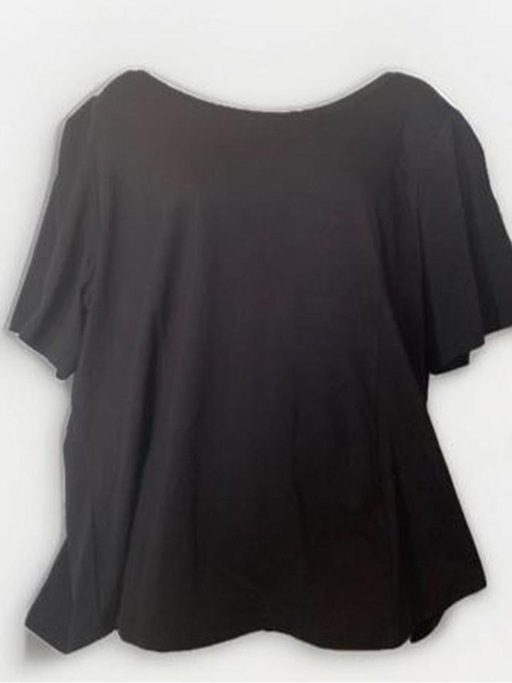 Bob Mackie Gold and Black Patterned Metallic Top & Black Solid Top Set - Picture 6 of 9